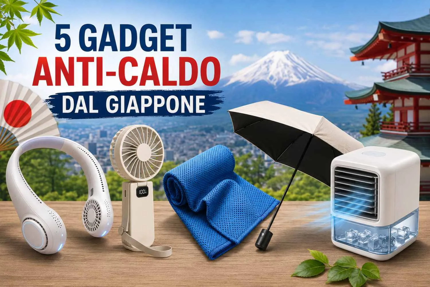Vuoi combattere l'afa? Ecco cinque gadget anti-caldo che arrivano dal Giappone