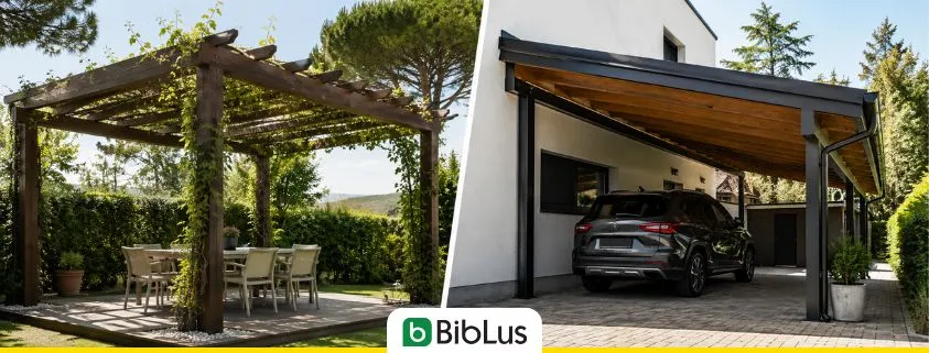 Differenza tra pergolato e tettoia: definizioni, caratteristiche e titoli abilitativi
