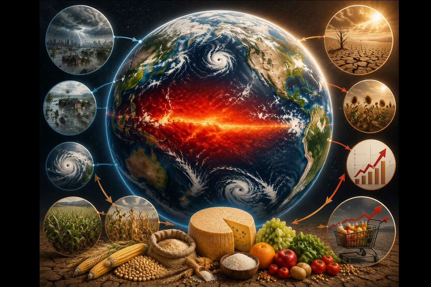 Gli effetti del Super El Nino sulle nostre tavole: perché i prezzi del cibo potrebbero schizzare fino al 2028