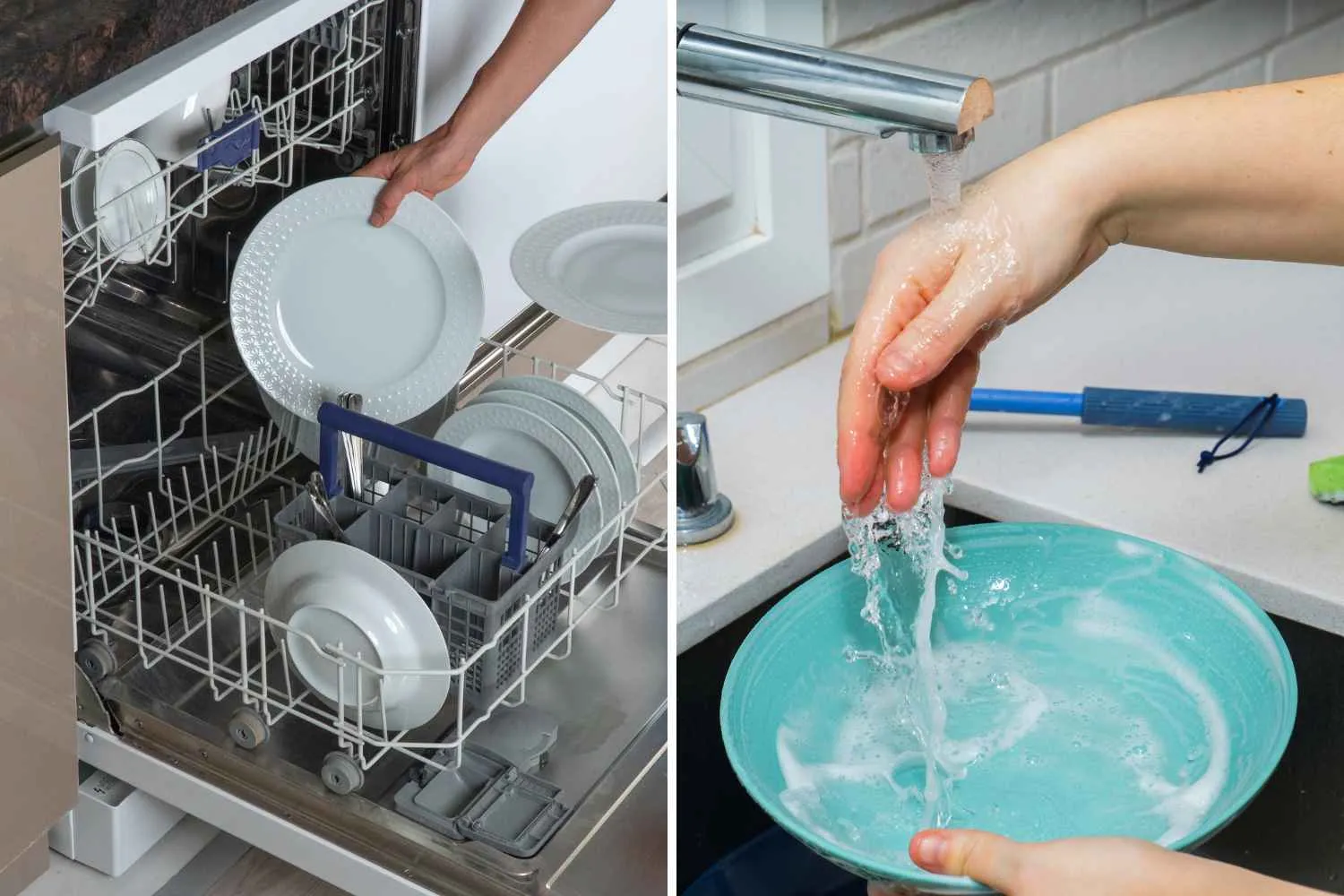 Si risparmia di più usando lavastoviglie o lavando i piatti a mano?