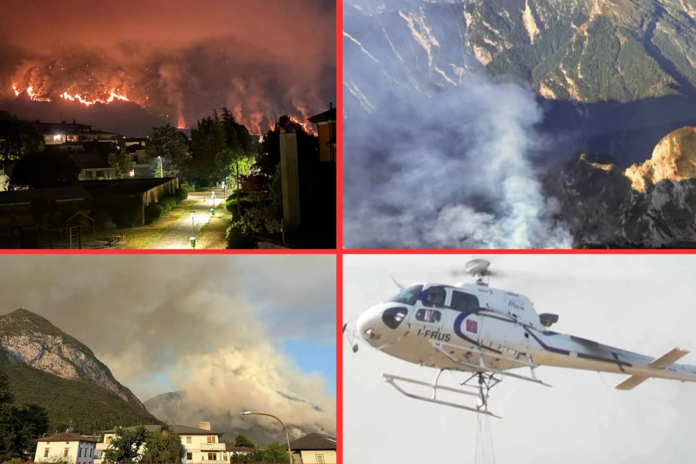 Il Friuli brucia: boschi in fiamme e abitazioni evacuate