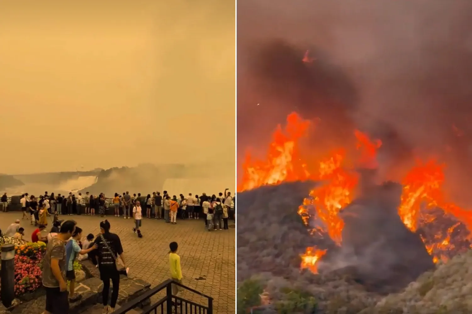 Sembra l’Apocalisse, ma è il Canada in fiamme: cielo giallo e allarme sanitario per la nube tossica (arrivata fino a New York)