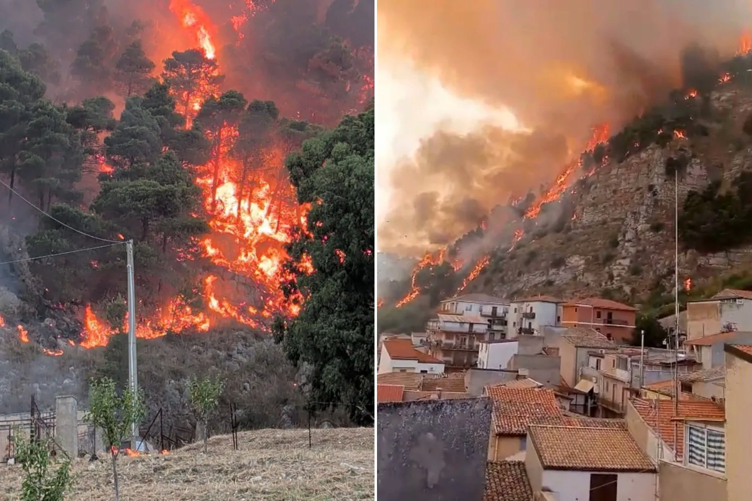 Inferno di fuoco a Castronovo di Sicilia, in fiamme l’impianto di potabilizzazione: cittadini intossicati e 21 comuni senz'acqua